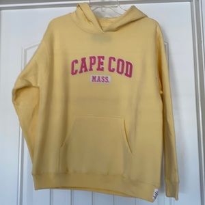 NWT Cuffy’s Cape Cod Yellow Hoodie, Kids Size 14